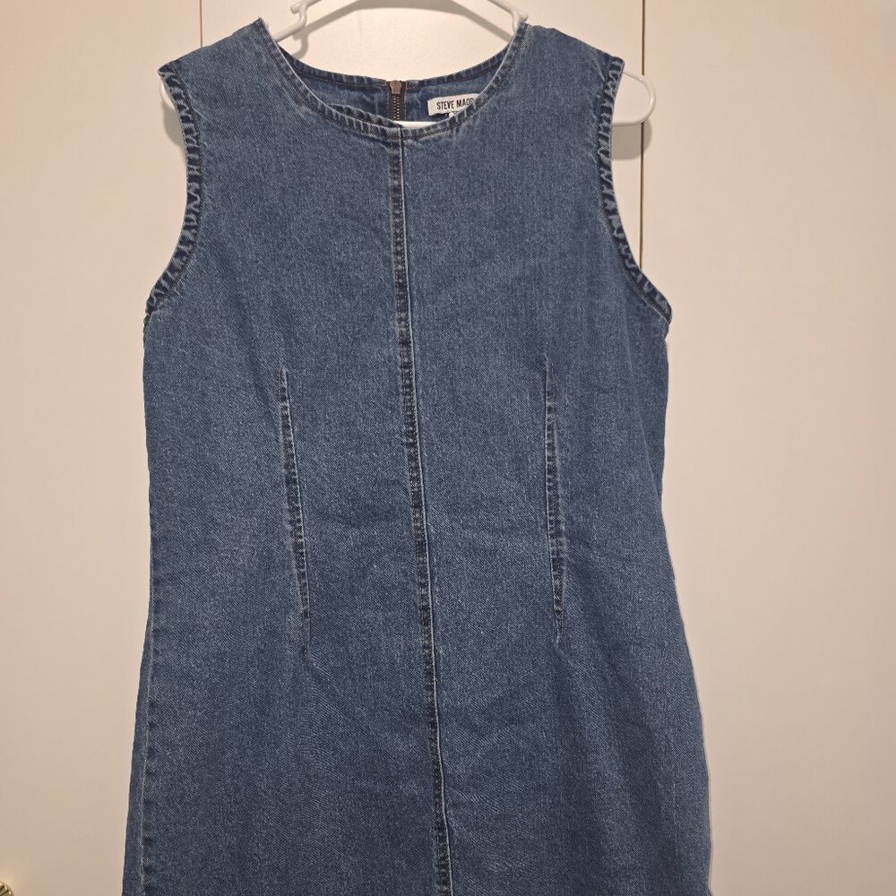 STEVE MADDEN Denim Shift Mini Dress